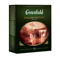 Чай в пакетиках чёрный Greenfield English Edition, 100 x 2гр.