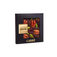 Горький шоколад ChocoMe 50F101, Орех пекан, брусника, фисташки Бронте, корица, 50 г