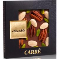 Молочный шоколад ChocoMe 50M104, Пекан, фисташки Бронте, миндаль, 50 г