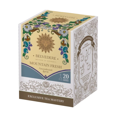 Чай черный Belvedere Moutain Fresh в пирамидках 20x3гр.