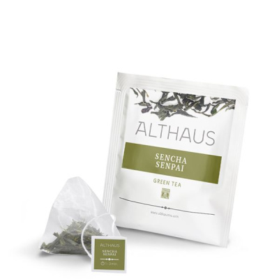 Чай зеленый Althaus Sencha Senpai в пирамидках 15x2,75гр.